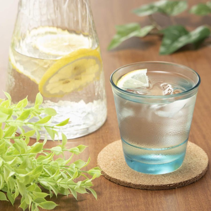 東洋佐々木ガラス フリーグラス スパッシュ アクアブルー 210ml 日本製