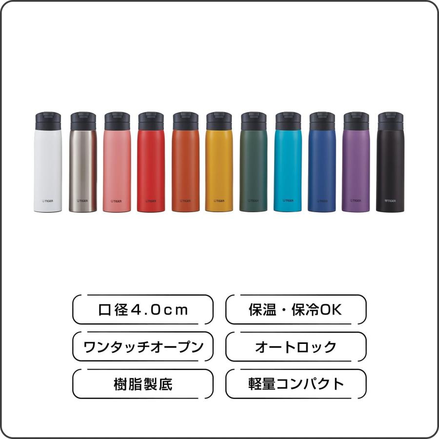 タイガー魔法瓶 TIGER水筒 500ml 白湯OK ワンプッシュステンレスボトル