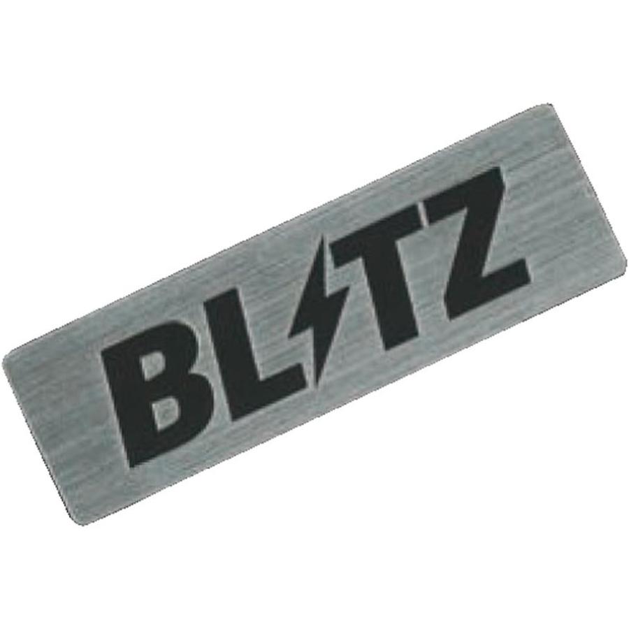 BLITZ ブリッツ アルミロゴプレート W:90mm 18933 : 葉月Yahoo!店