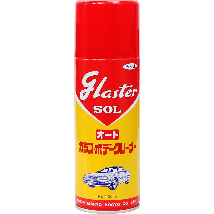 PiKAL 日本磨料工業 ガラス ボディークリーナー グラスターゾルオート 420ｍｌ エアゾール式 HTRC2.1 単品（Yahoo!・葉月Yahoo!店）