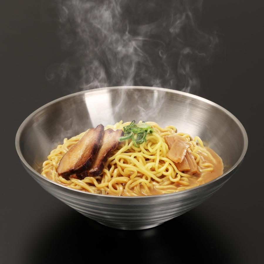 パール金属 食器 どんぶり 22cm ラーメン 冷麺 ダブルステンレス製 二