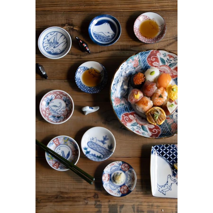 「古九谷」祥瑞丸文菱形皿 楽天市場】九谷焼 3.3号皿揃 祥瑞小皿揃 古九谷鳳凰/美山窯＜和