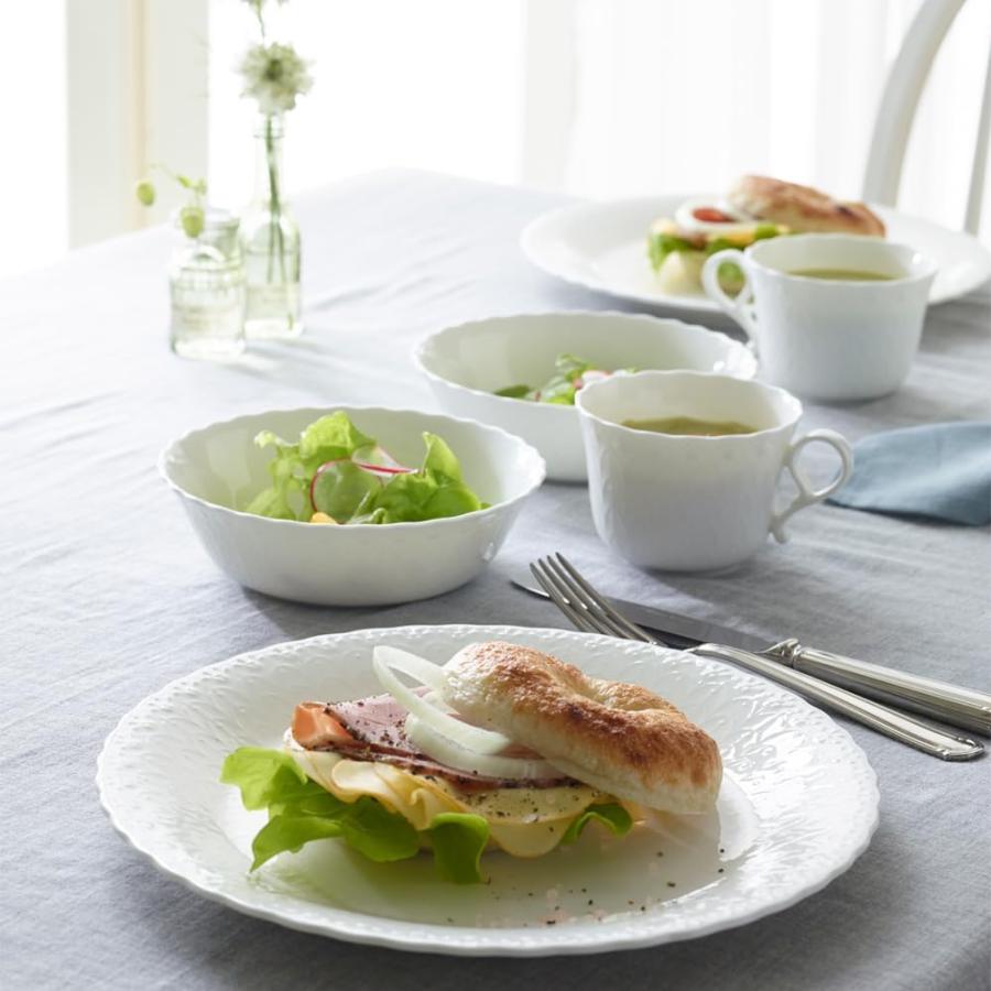 NARUMI ナルミ サラダボウル シルキーホワイト 16cm ホワイト かわいい