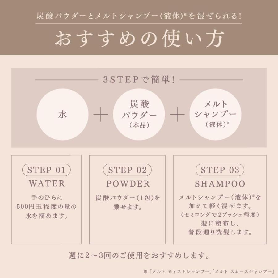 melt メルト クリーミーメルトパウダー 1gx10包 休息美容 生炭酸