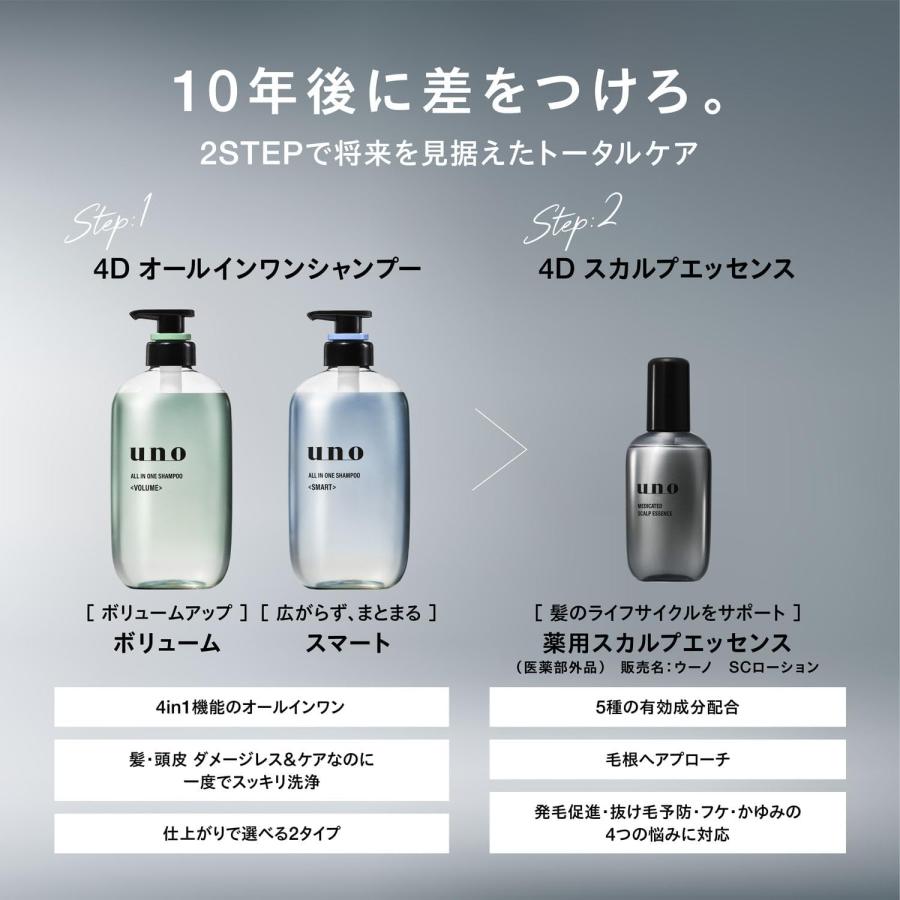 UNO シャンプー トリートメント セット uno（ウーノ） オールインワンシャンプー スマート お試しパウチ付き