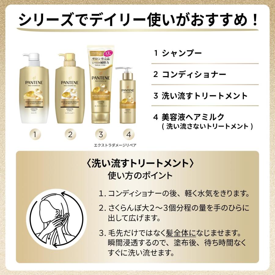 パンテーン 新モデル シャンプー&コンディショナーセット 500g+500g 詰