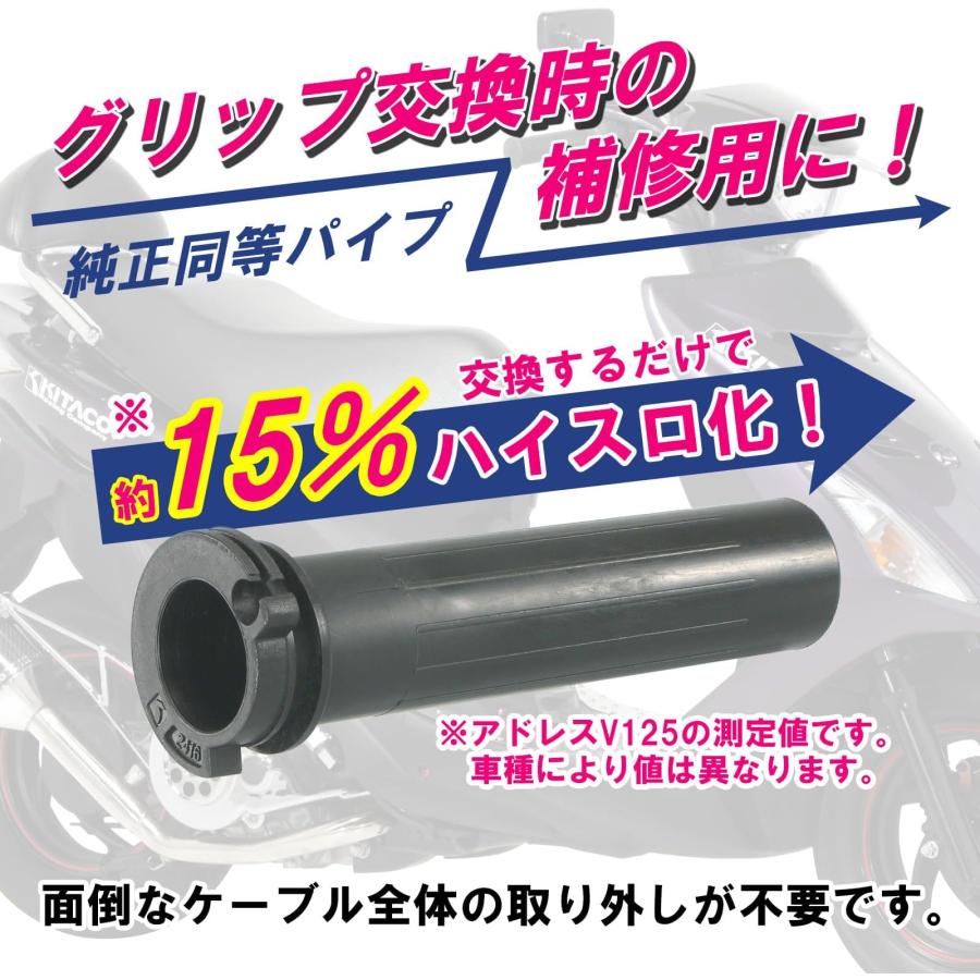 さとこ 5点 KITACO（キタコ） スーパースロットルパイプ アドレスV125 901-2416900