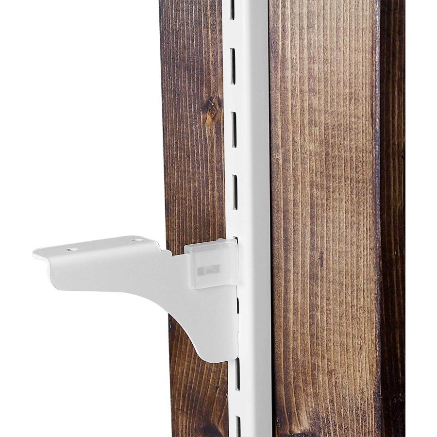 ブラケット　セット　和気産業 1×4ピラシェル棚柱+棚受セット　白　可変棚 和気産業 1×4ピラシェル棚受 棚受け金具 白 1×4材 1枚用 右 ピラシェル