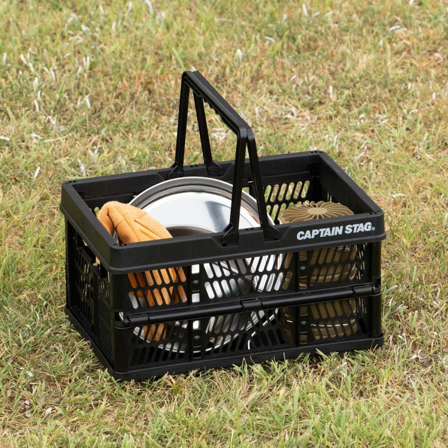 CAPTAIN STAG（キャプテンスタッグ） 折りたたみ コンテナ カゴ