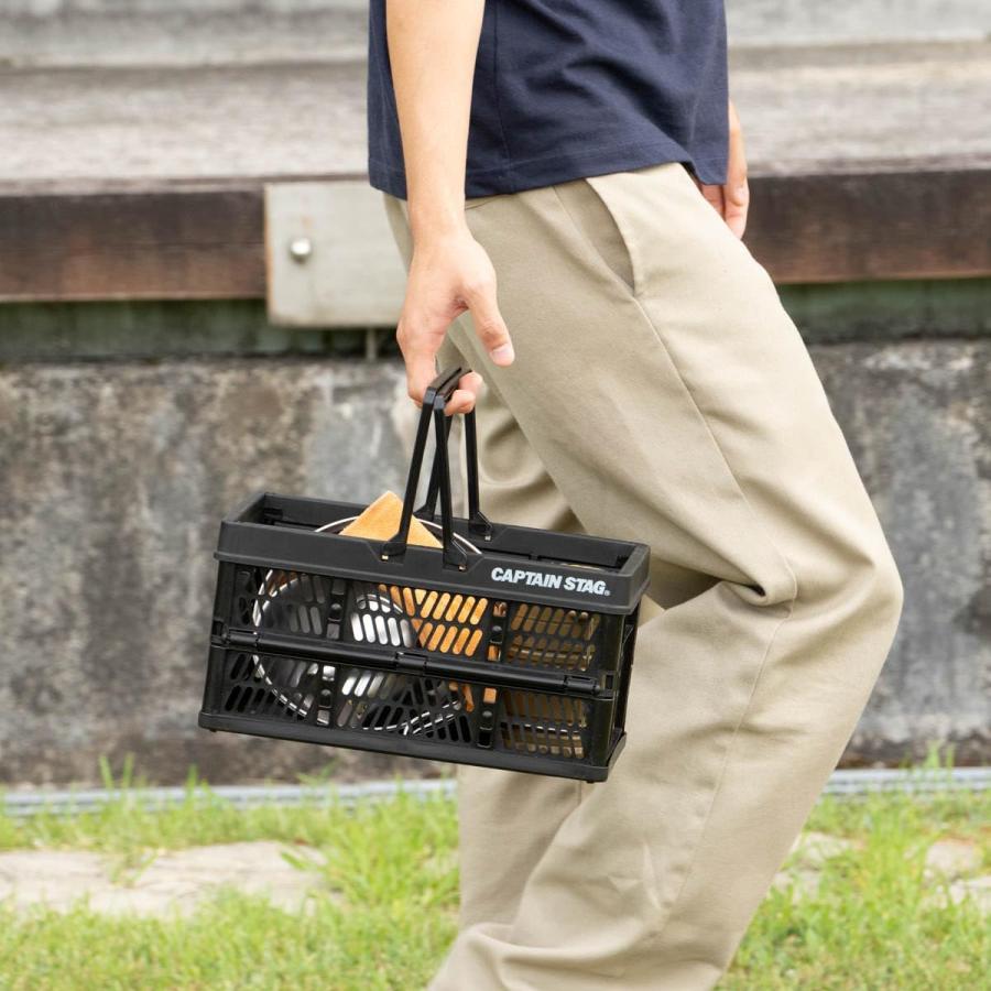 CAPTAIN STAG（キャプテンスタッグ） 折りたたみ コンテナ カゴ