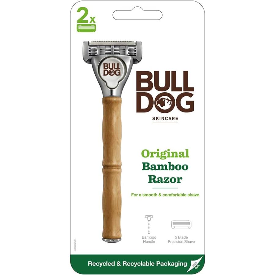 ブルドッグ Bulldog 5枚刃 オリジナル バンブーホルダー 替刃2コ付 髭