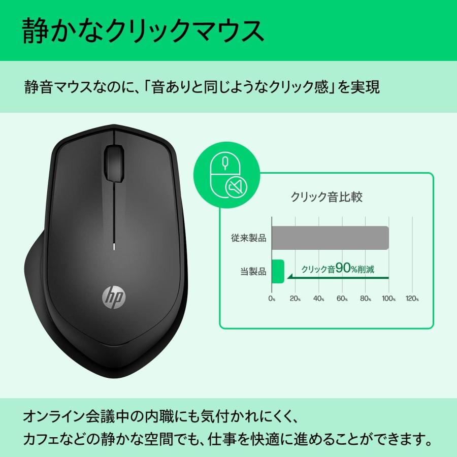 HP マウス 静音クリック BlueLED 無線 ワイヤレス 280 ワイヤレス