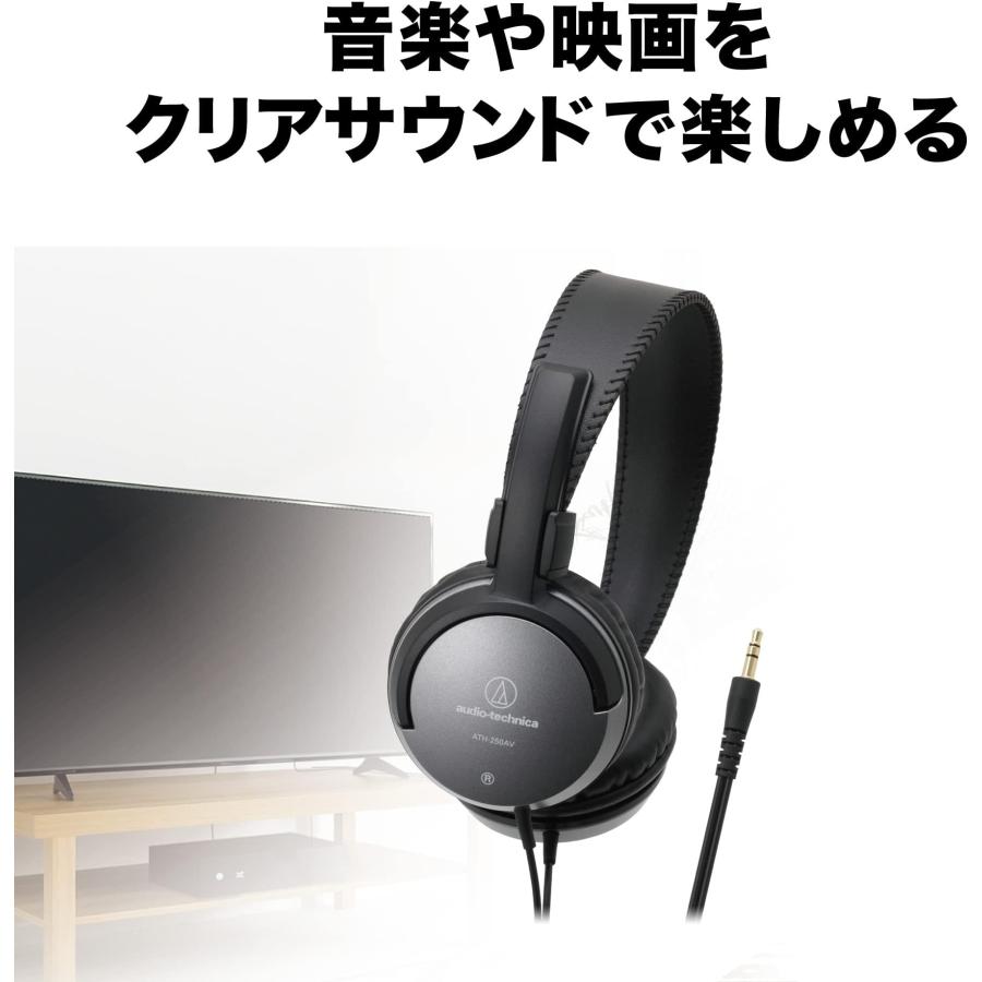 オーディオテクニカ（audio-technica） ATH-250AV ヘッドホン 有線