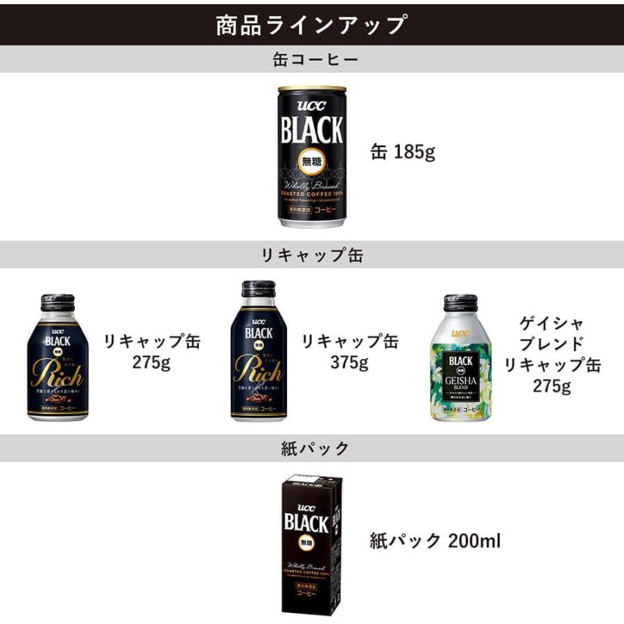 UCC ブラック無糖 コーヒー 缶コーヒー185ml×30本 : 葉月Yahoo!店