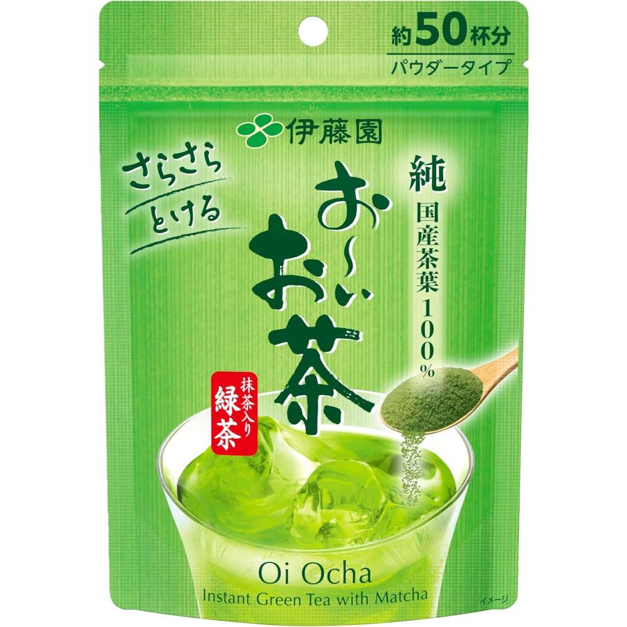 伊藤園（ITO EN） おーいお茶 抹茶入り緑茶 粉末 40g チャック付き袋