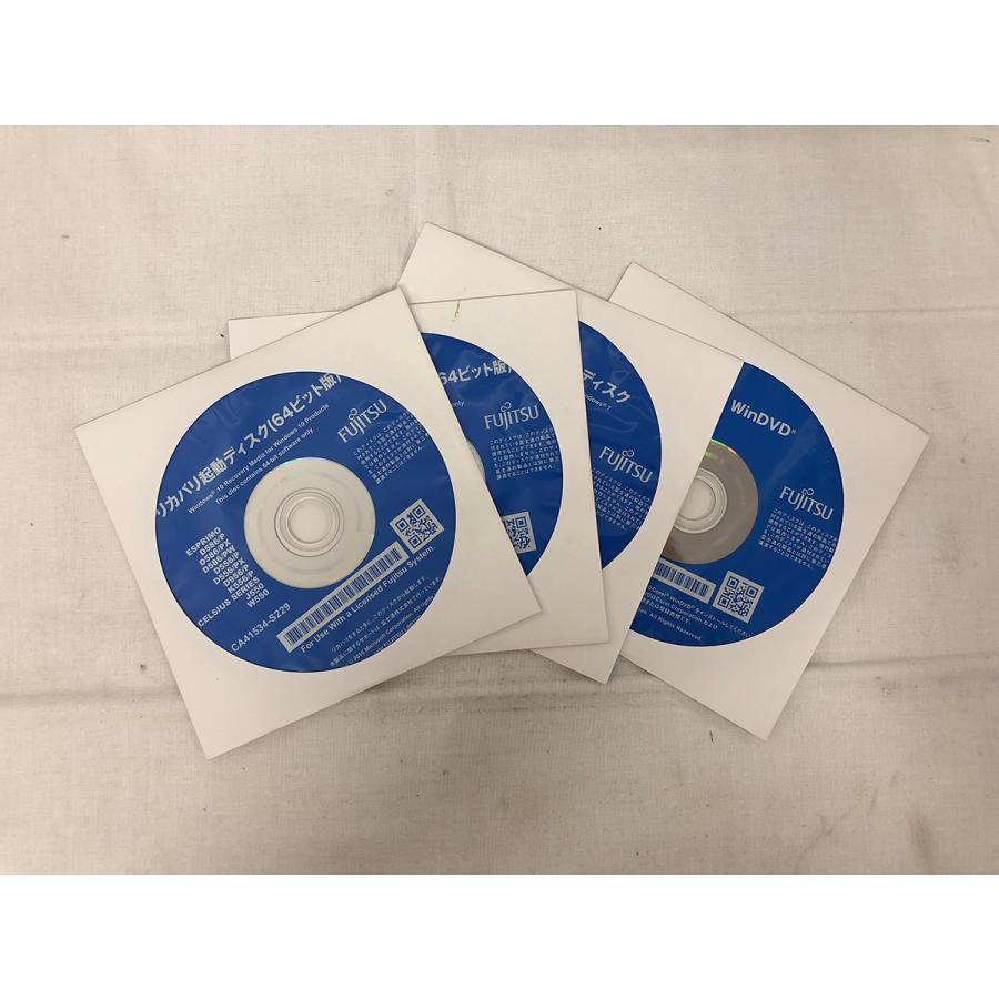 中古□富士通 D556/P、D556/PX用リカバリディスク4枚セット 中古□富士通 D556/P、D556/PX用リカバリディスク4枚セット