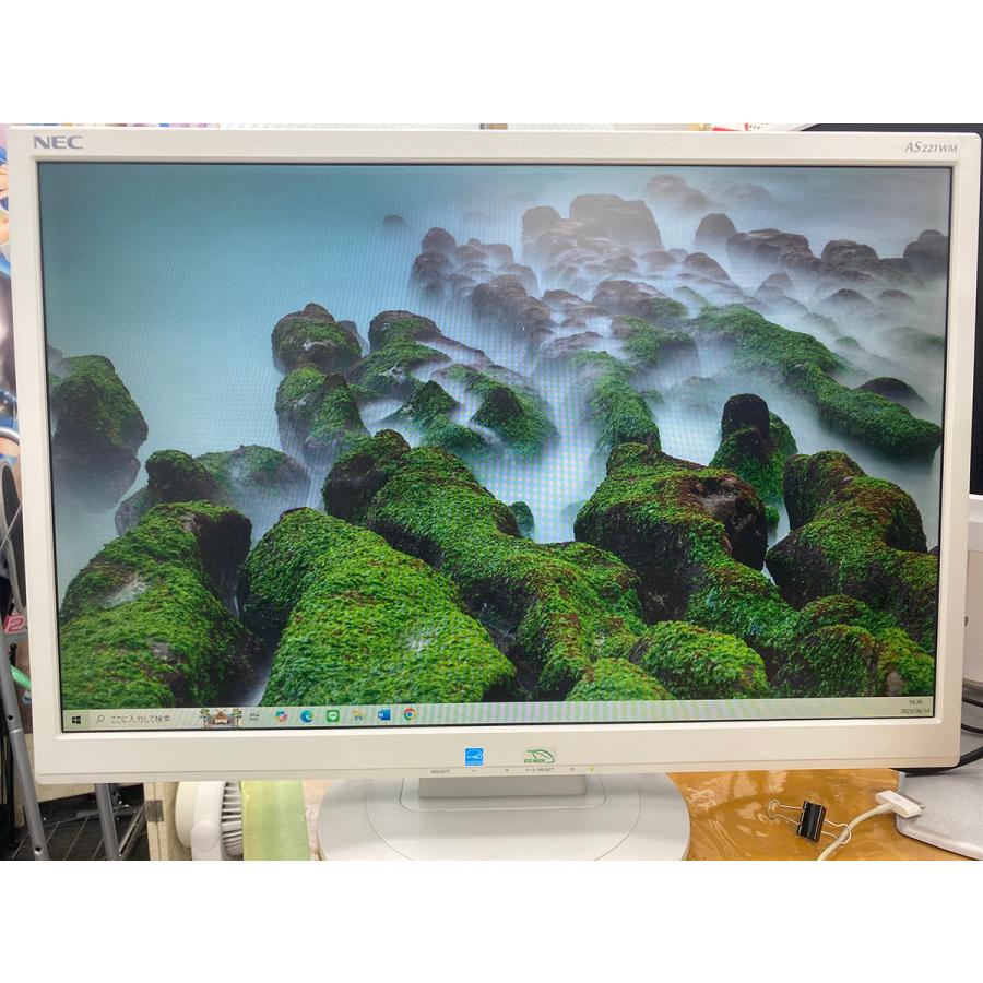 中古□NEC 22型 ディスプレイLCD-AS221WM D-SUB/DVI 液晶モニタ☆動作
