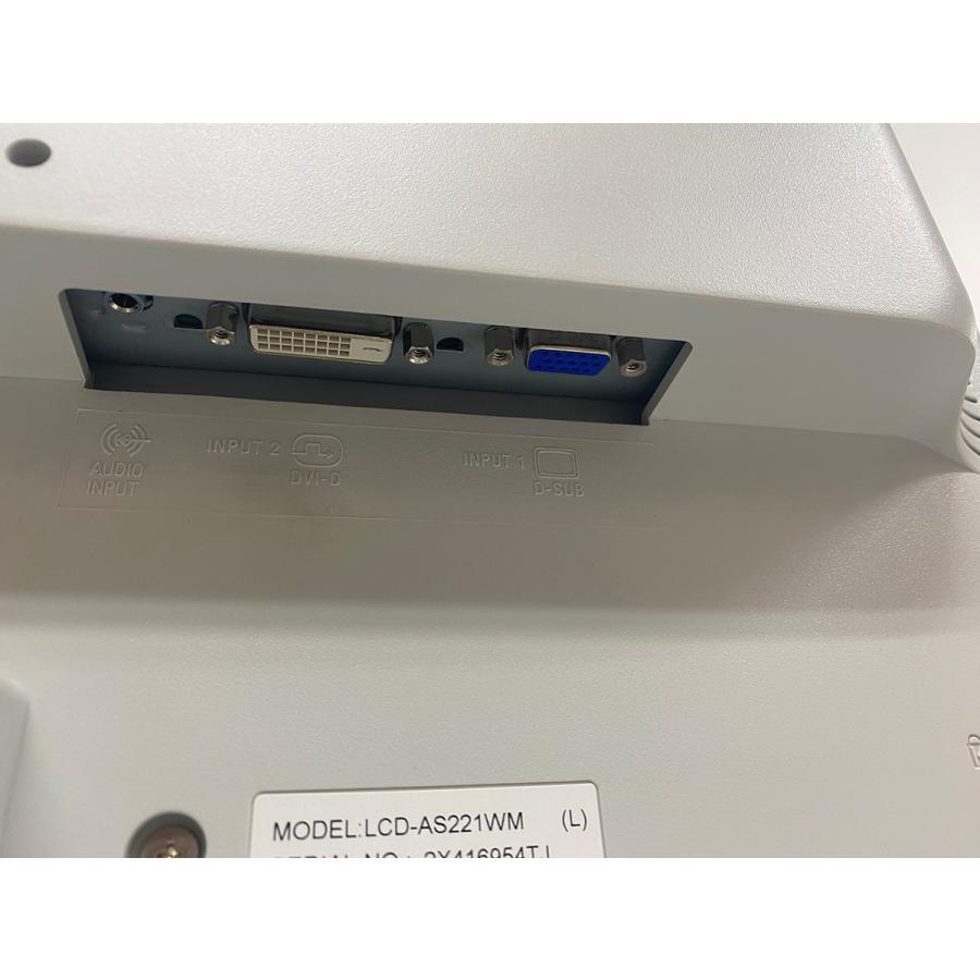 中古□NEC 22型 ディスプレイLCD-AS221WM D-SUB/DVI 液晶モニタ☆動作