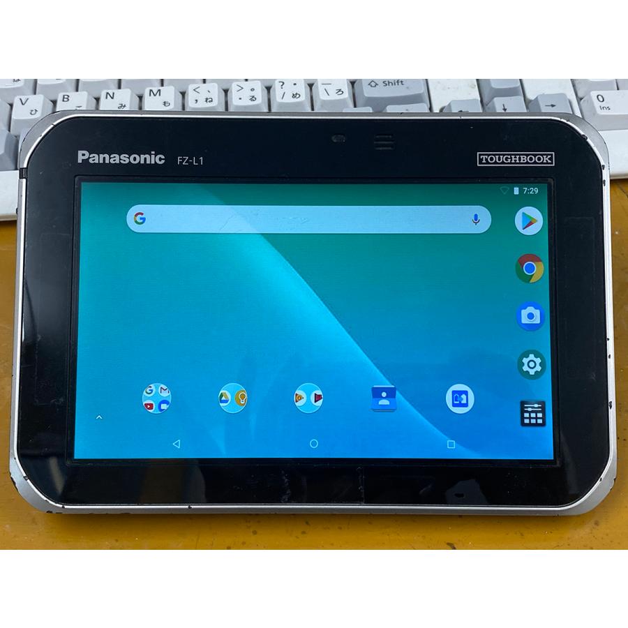 中古■Panasonic TOUGHBOOK FZ-L1 16G android8.1 FZ-L1AJAZZAJ Wi-Fiモデル★ハンドストラップ付★送料無料の画像