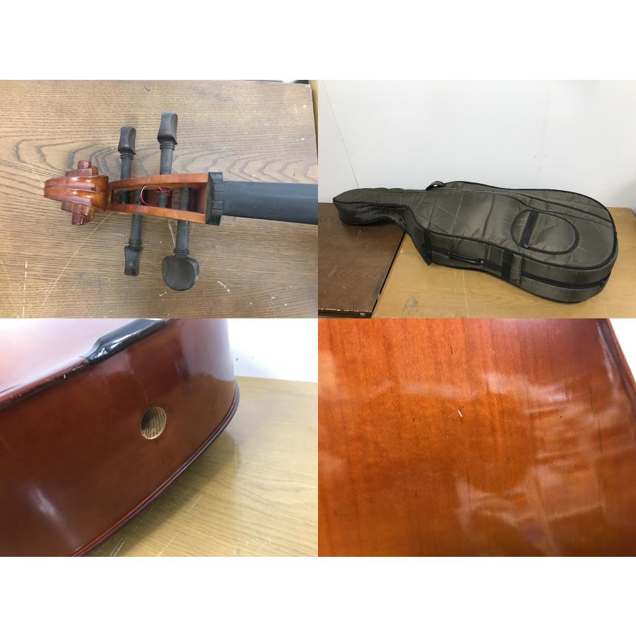 ジャンク□Carlo giordano SC-90S チェロ Cello 弦無し、現状品 ソフト