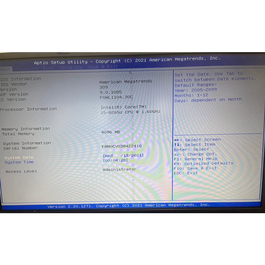 ジャンク□15.6型 ASUS X512F [i5-8265U/4G/SSD無/カメラ] 通電OK 画面
