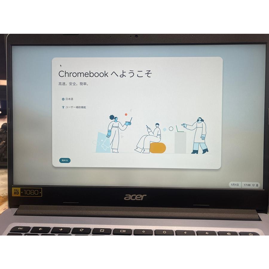 ジャンク□14 型 acer Chromebook 314 CB314 N19Q2 バッテリー消耗 