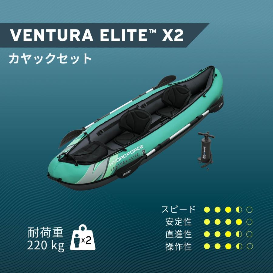 Bestway Hydro-Force Ventura Elite X2 インフレータブルカヤック 2人