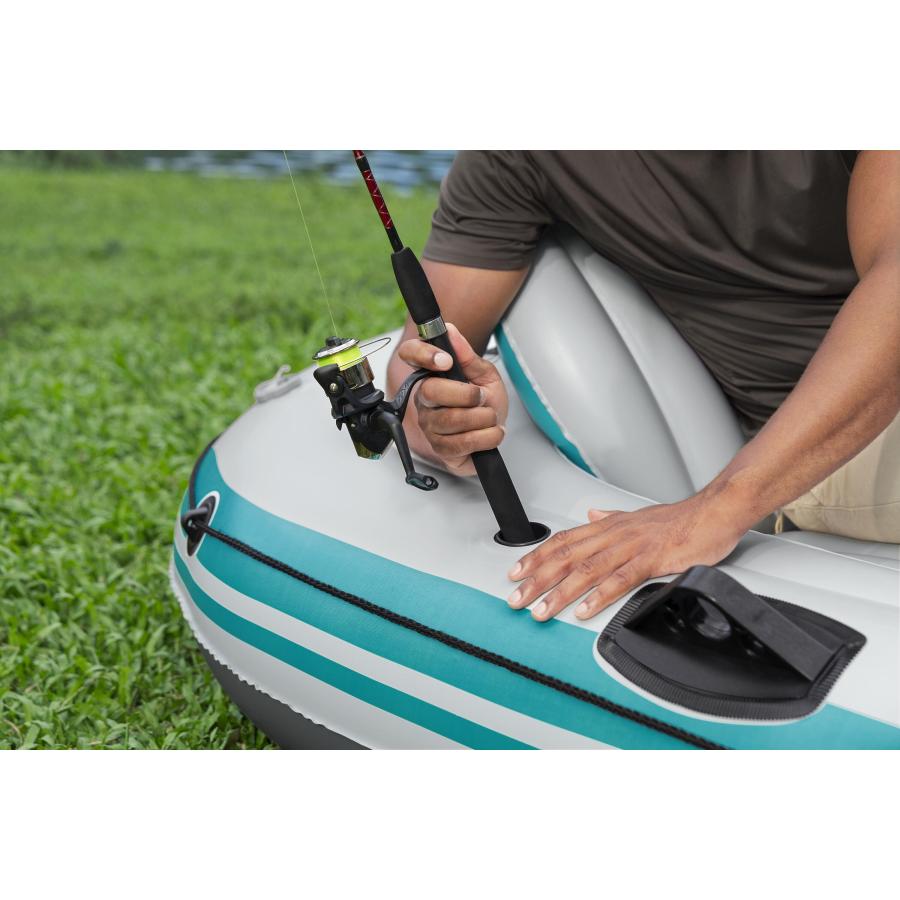 Bestway Hydro-Force Adventure Elite X4 ボートセット 4人用 4人乗り インフレータブル ゴムボート エアボート ポンプ 釣り ベストウェイ 3.15m x 1.65m 65158の画像