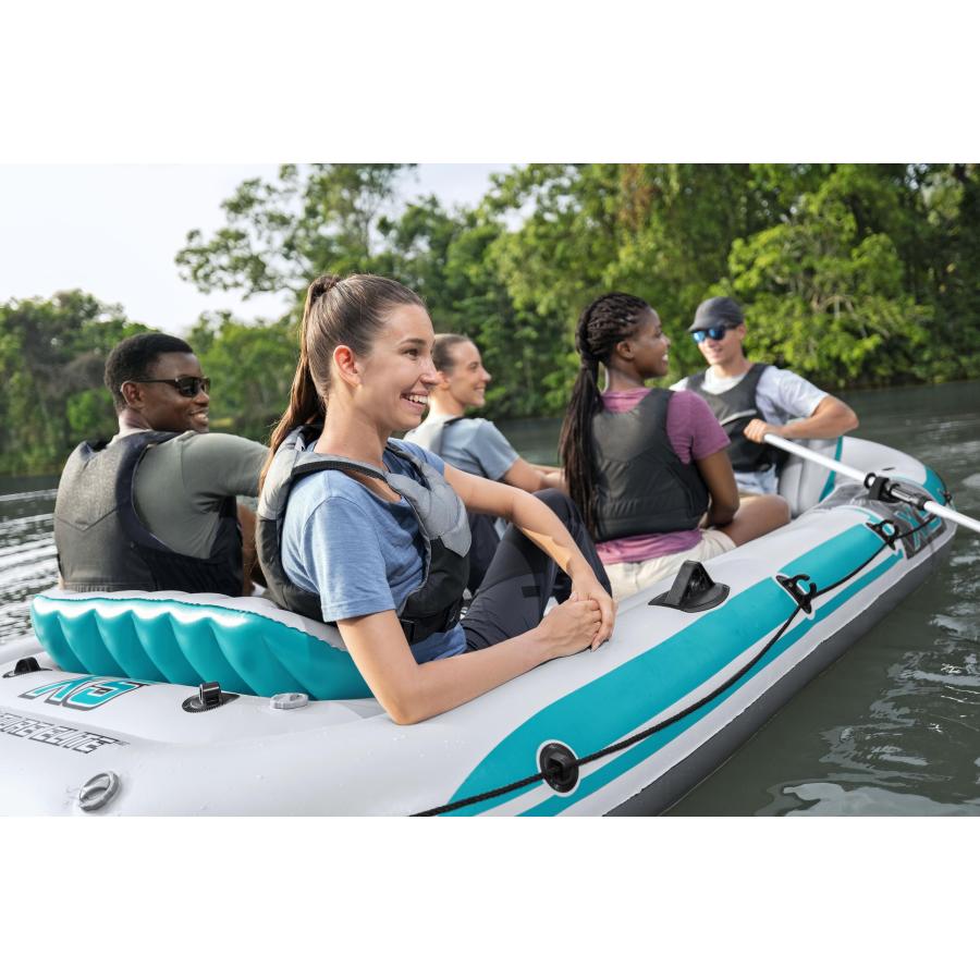 Bestway Hydro-Force Adventure Elite X5 ボートセット 5人用 5人乗り インフレータブルボート ゴムボート ポンプ 釣り ベストウェイ 3.64m x 1.66m 65159の画像