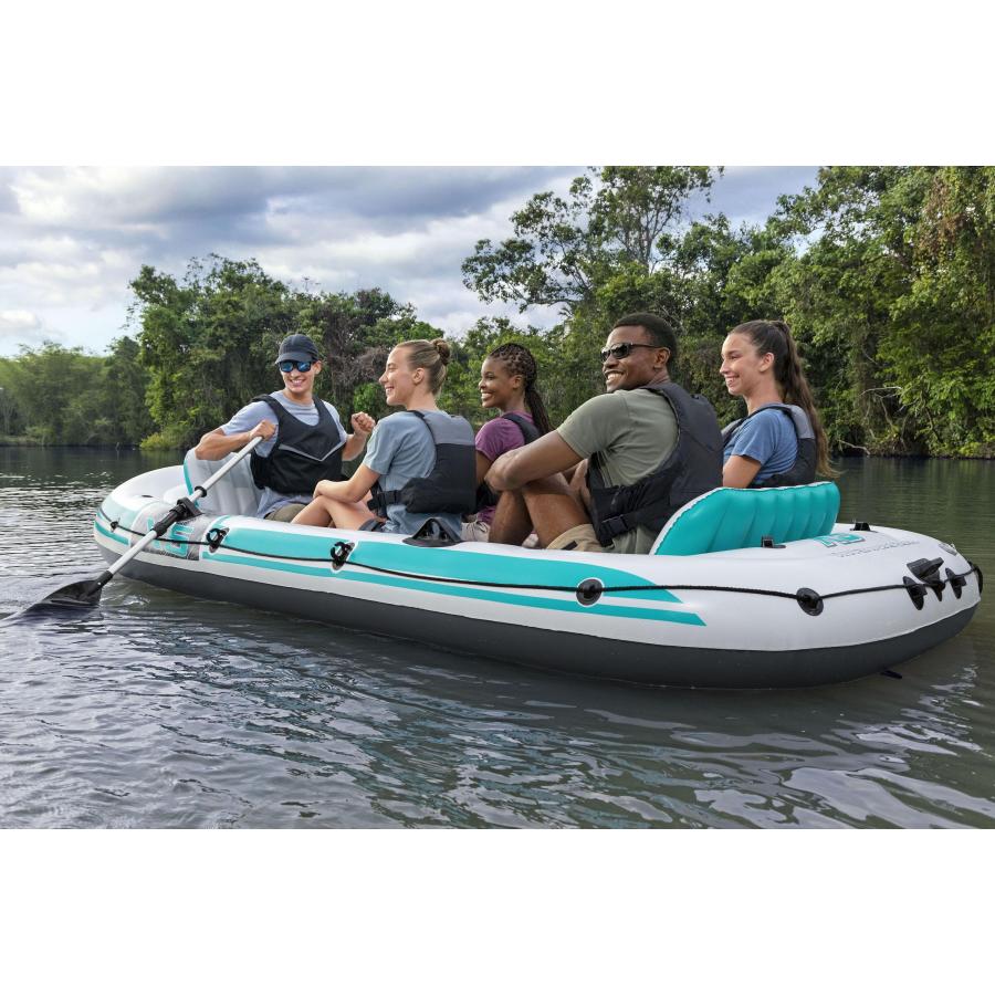 Bestway Hydro-Force Adventure Elite X5 ボートセット 5人用 5人乗り インフレータブルボート ゴムボート ポンプ 釣り ベストウェイ 3.64m x 1.66m 65159の画像