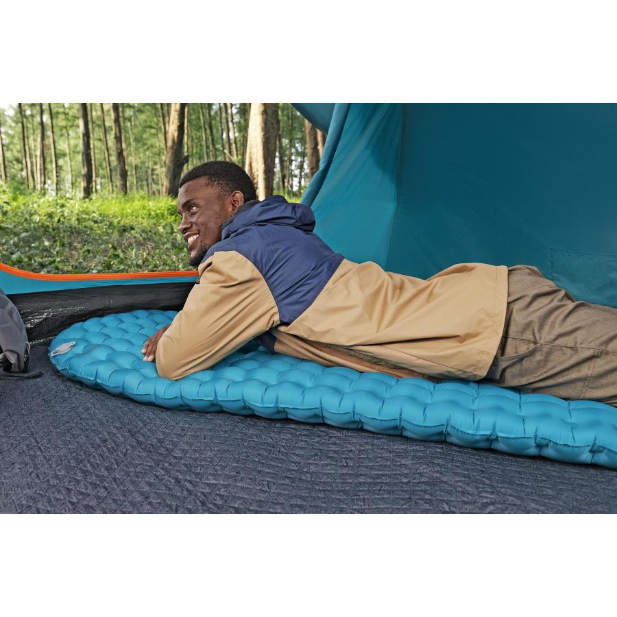 インドネシア 限定 カプシー★ヤミーウェイ プレイマット Bestway AlpineLite マミー型 エアマット ワイドサイズ 断熱 R値 7.6