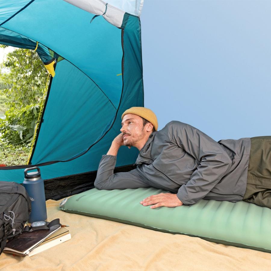 Bestway ComforTrek 自動膨張式 スリーピングパッド ワイドサイズ インフレーターマット エアマット キャンプマット R値 6.8 断熱 1.83m x 63.5cm x 7.6cm 69622 |  | 11