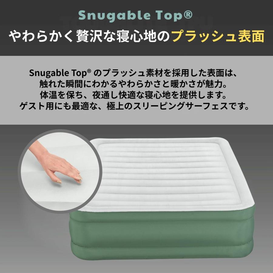 Bestway ToughLite TPU エアマットレス クイーンサイズ 電動ポンプ内蔵