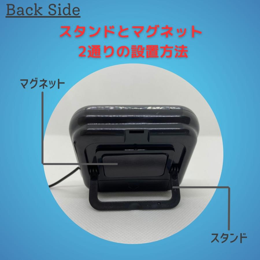 外部センサー付きデジタル温度計 マグネット 吸盤付き 水温計 水槽