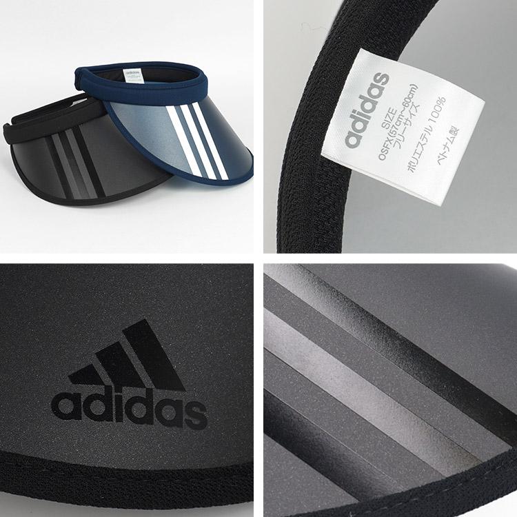 adidas サンバイザー レディース uvカット ゴルフ テニス クリップ