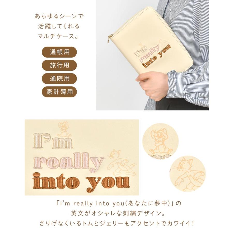 flapper_bags マルチケース 通帳 母子手帳ケース トムとジェリー お薬