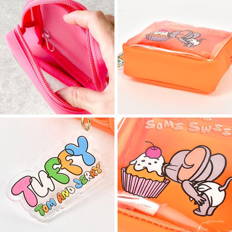 flapper_bags トムとジェリー クリアPVCポーチ レディース 小物入れ