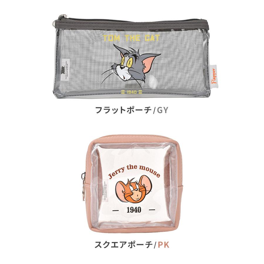 flapper_bags クリアポーチミニ トムとジェリー 透明 おしゃれ 筆箱