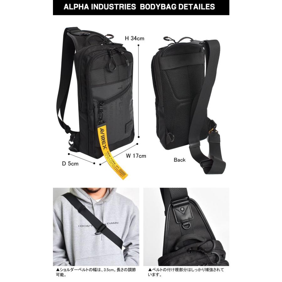 AVIREX（アヴィレックス） ボディバッグ メンズ アビレックス 防水 撥