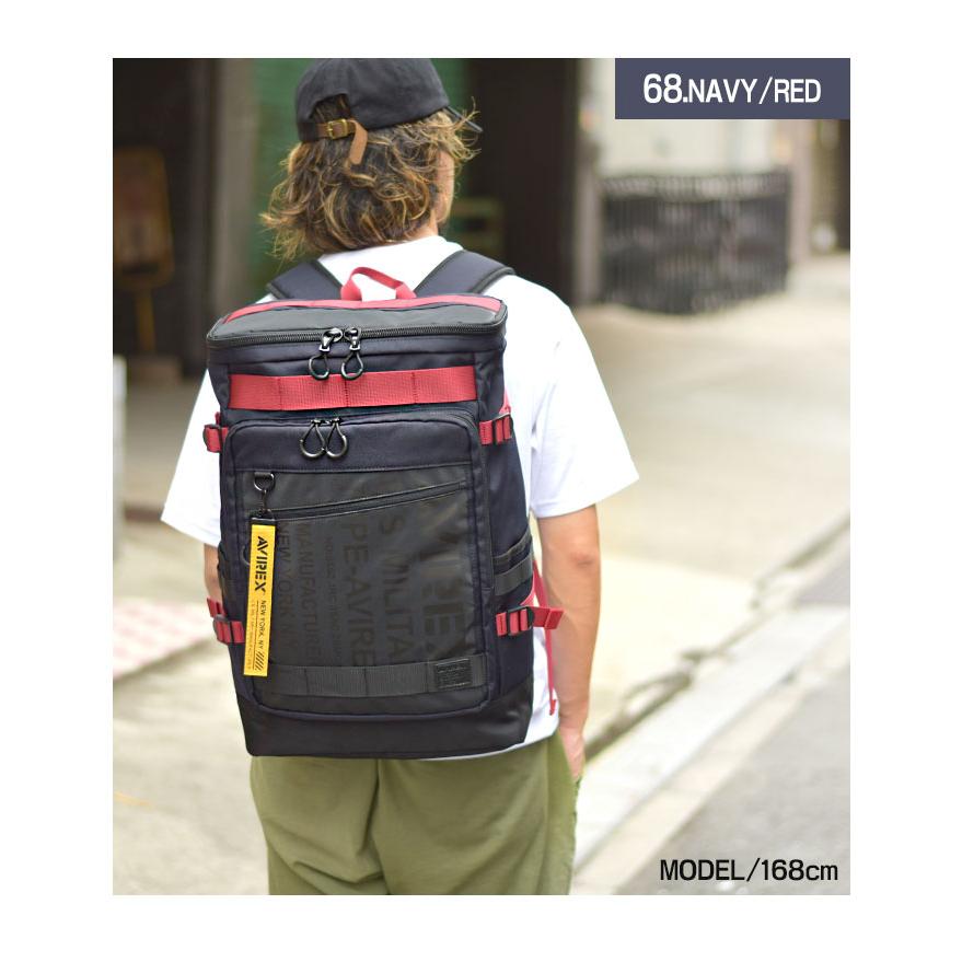 リュック 大容量 ボックス型 AVIREX アビレックス リュックサック 防水 メンズ バックパック スクエア レディース 30L A4 A3 大きめ 通勤 通学 撥水加工 スクエアリュック 中学生 大学生 おしゃれ かっこいい 黒 中学生 高校生 大学生 ブランド サイドファスナー 送料無料 AVIREX（アヴィレックス） リュック 大容量 ボックス型 アビレックス