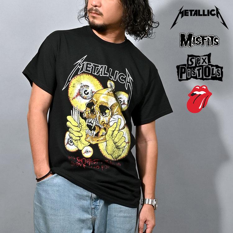 Tシャツ バンドTシャツ 半袖 ロックTシャツ メンズ レディース メタリカ ローリングストーンズ イギリス MISFITS ロック メタル パンク  唇 プリントTシャツ : bantee-02 : hauhau - 通販 - Yahoo!ショッピング