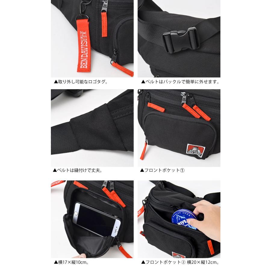 BEN DAVIS（ベンデイビス） ボディバッグ レディース ウエストポーチ