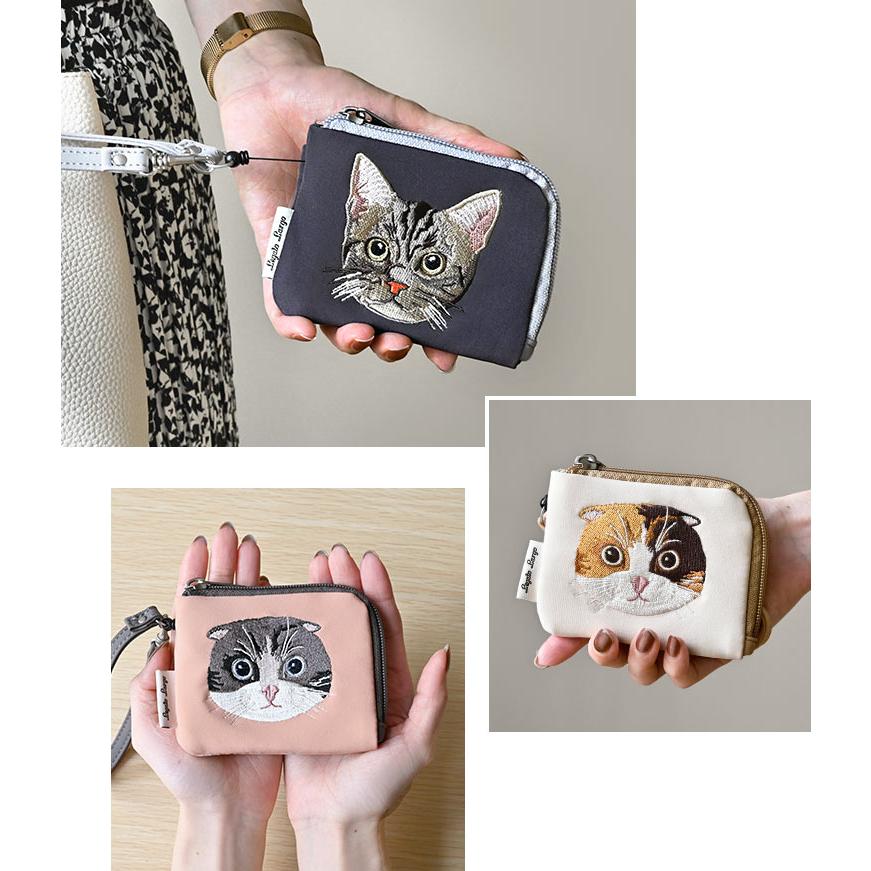 Legato Largo パスケース リール付き 猫 レガートラルゴ 定期