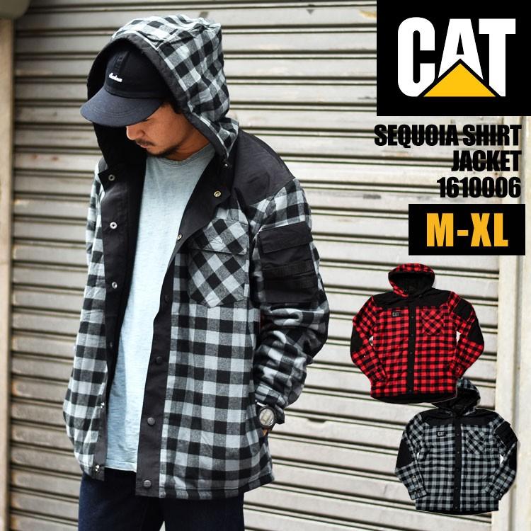ジャケット メンズ ストリート ブランド チェック Caterpillar キャタピラー 裏フリース レディース 黒 赤 チェック M L Xl Hauhau 通販 Paypayモール