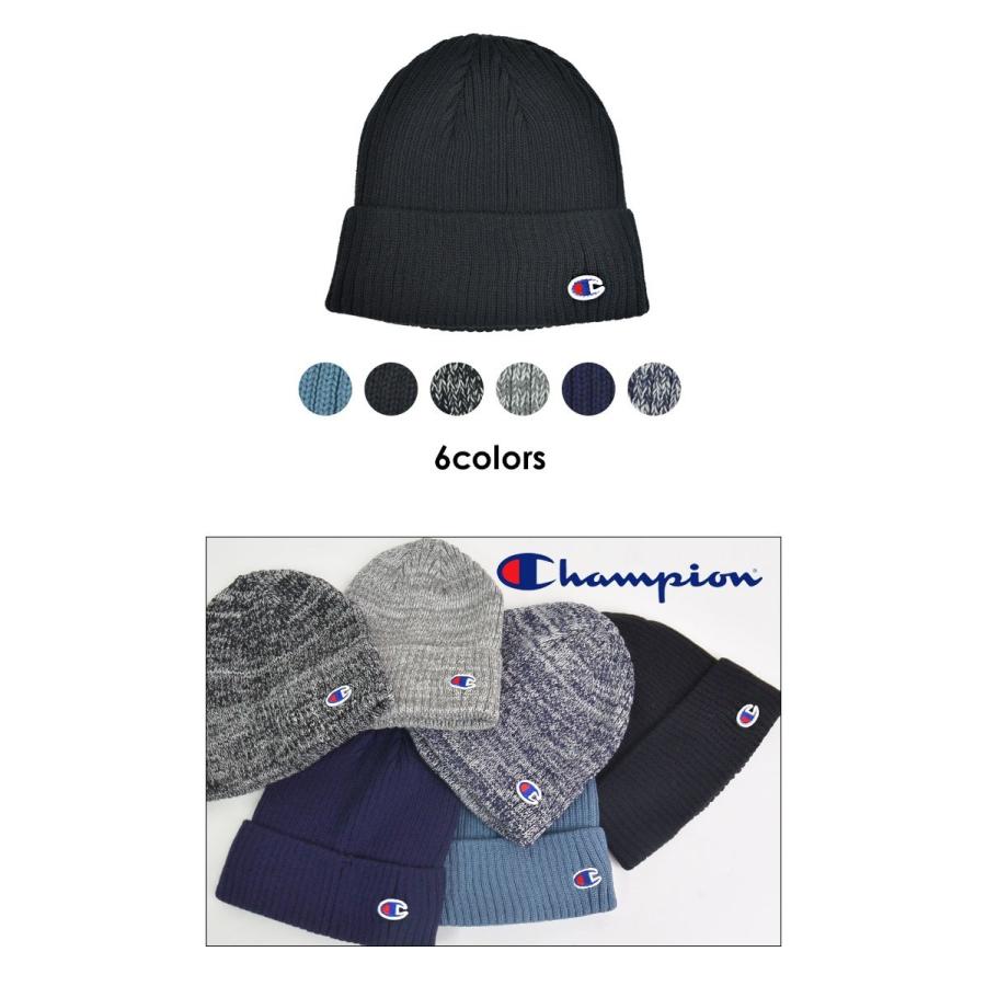 ニット帽 Champion チャンピオン ニットキャップ 帽子 ニット レディース メンズ 黒 紺 青 グレー ロゴ 刺繍 スポーツ 590 002a Hauhau 通販 Paypayモール