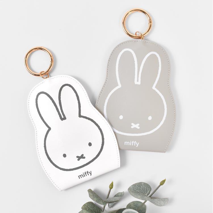 Miffy（ミッフィー） スマートキーケース リール付き 窓付き キー