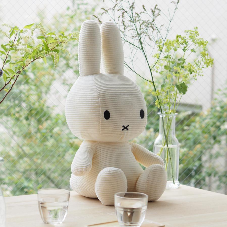 ぬいぐるみ ミッフィー コーデュロイ 50cm Lサイズ miffy ボントントイズ BTT-003 キャラクター かわいい おしゃれの画像