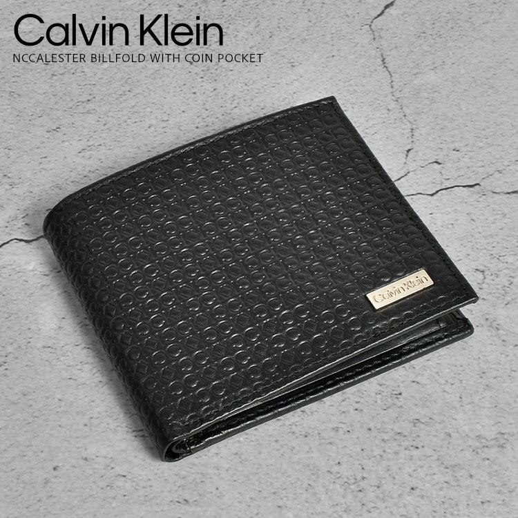 【新品未使用】カルバンクライン 折り財布 二つ折り レザー コンパクト Calvin Klein（カルバン・クライン） 二つ折り財布 本革 CK ブランド