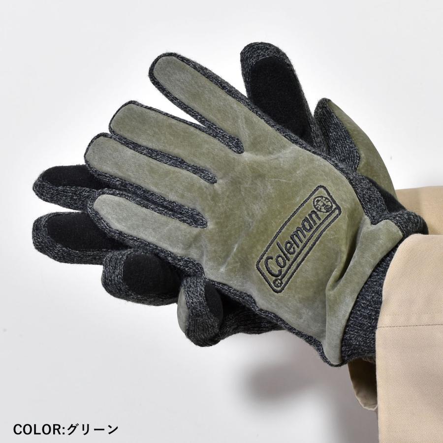 Coleman（コールマン） 手袋 メンズ 革 防寒 レザー アウトドア