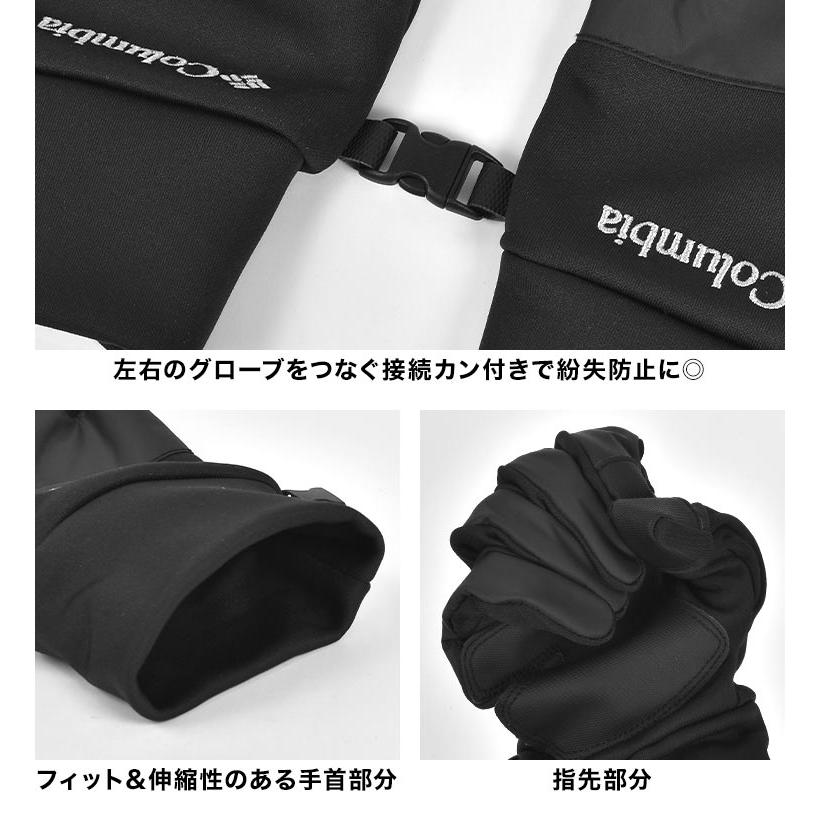 Columbiaブラック中綿ジャンパー/オムニヒート手先をカバーするアームつき Columbiaブラック中綿ジャンパー/オムニヒート手先をカバーする